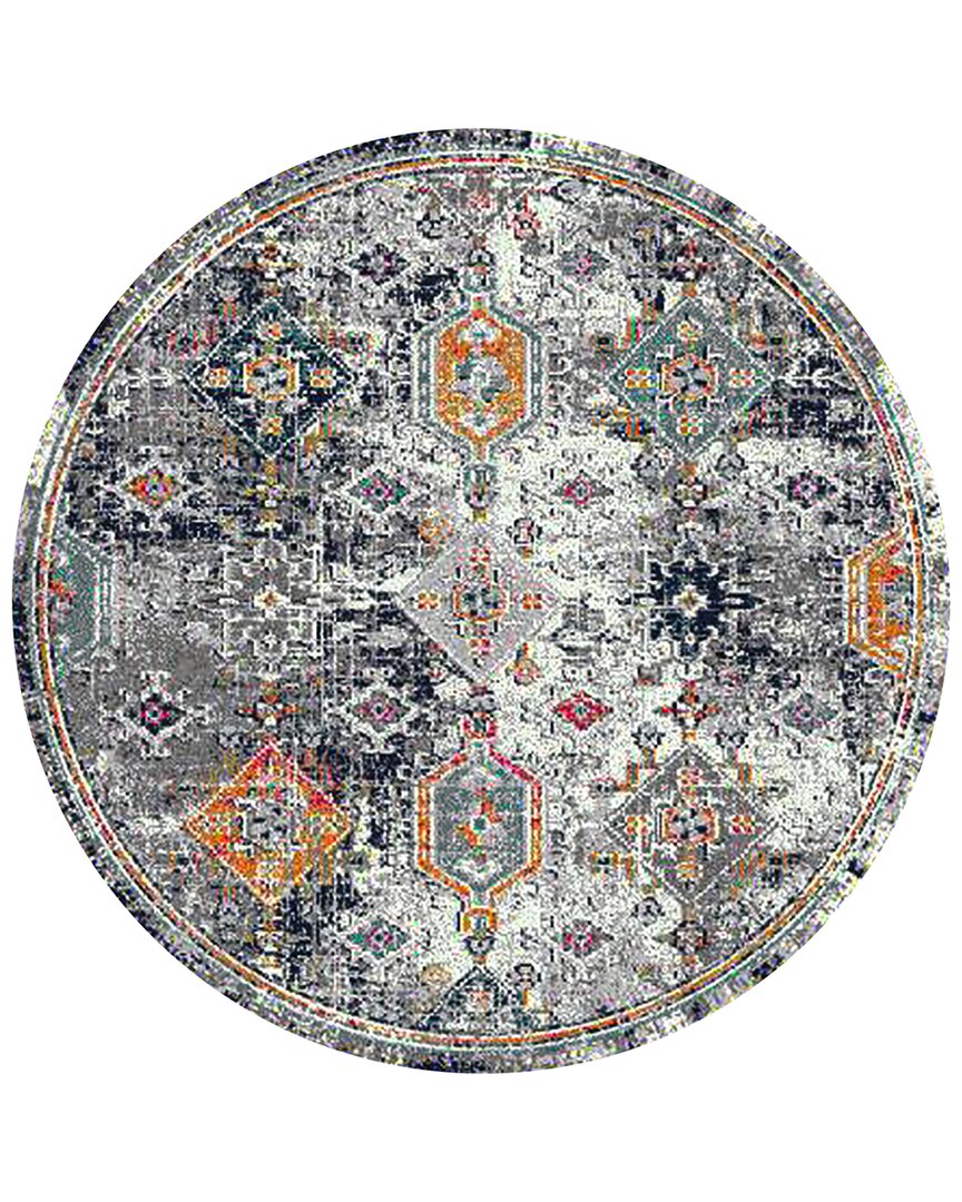 Ar Rugs Montana Myro Geometric Runner Rug In Blue