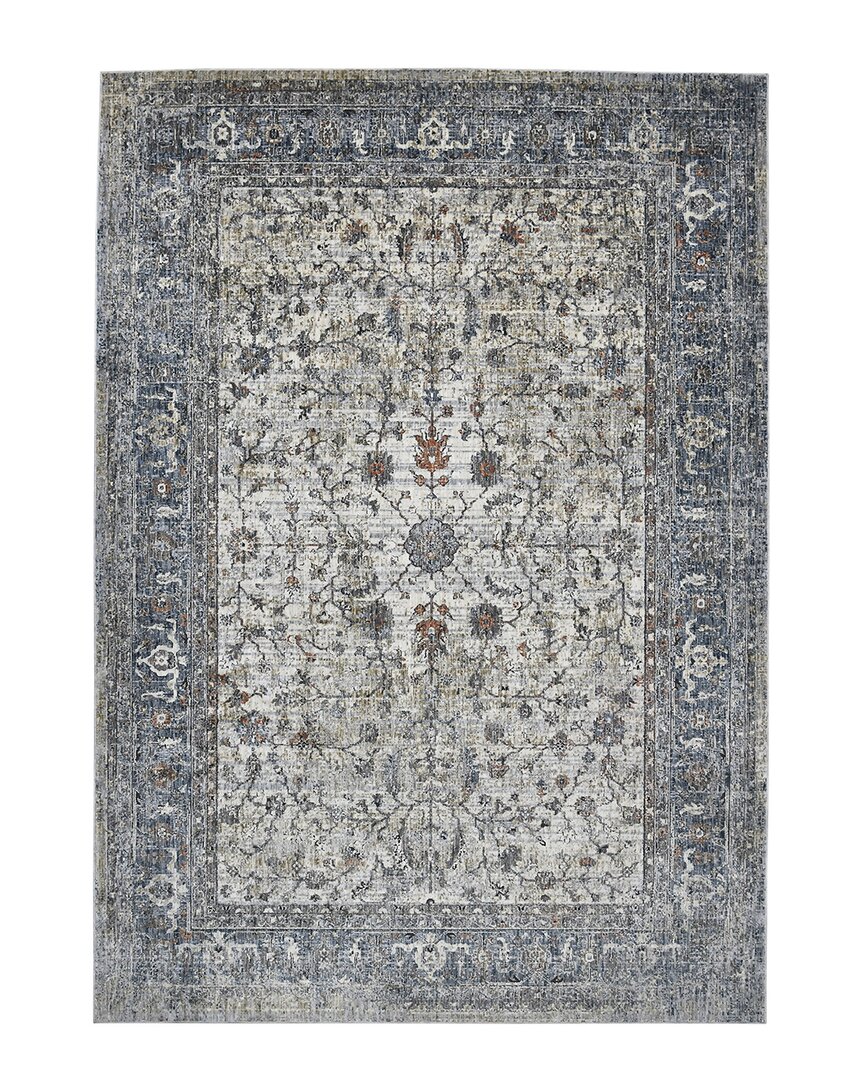 Ar Rugs Vermont Glidel Bordered Runner Rug In Ivory