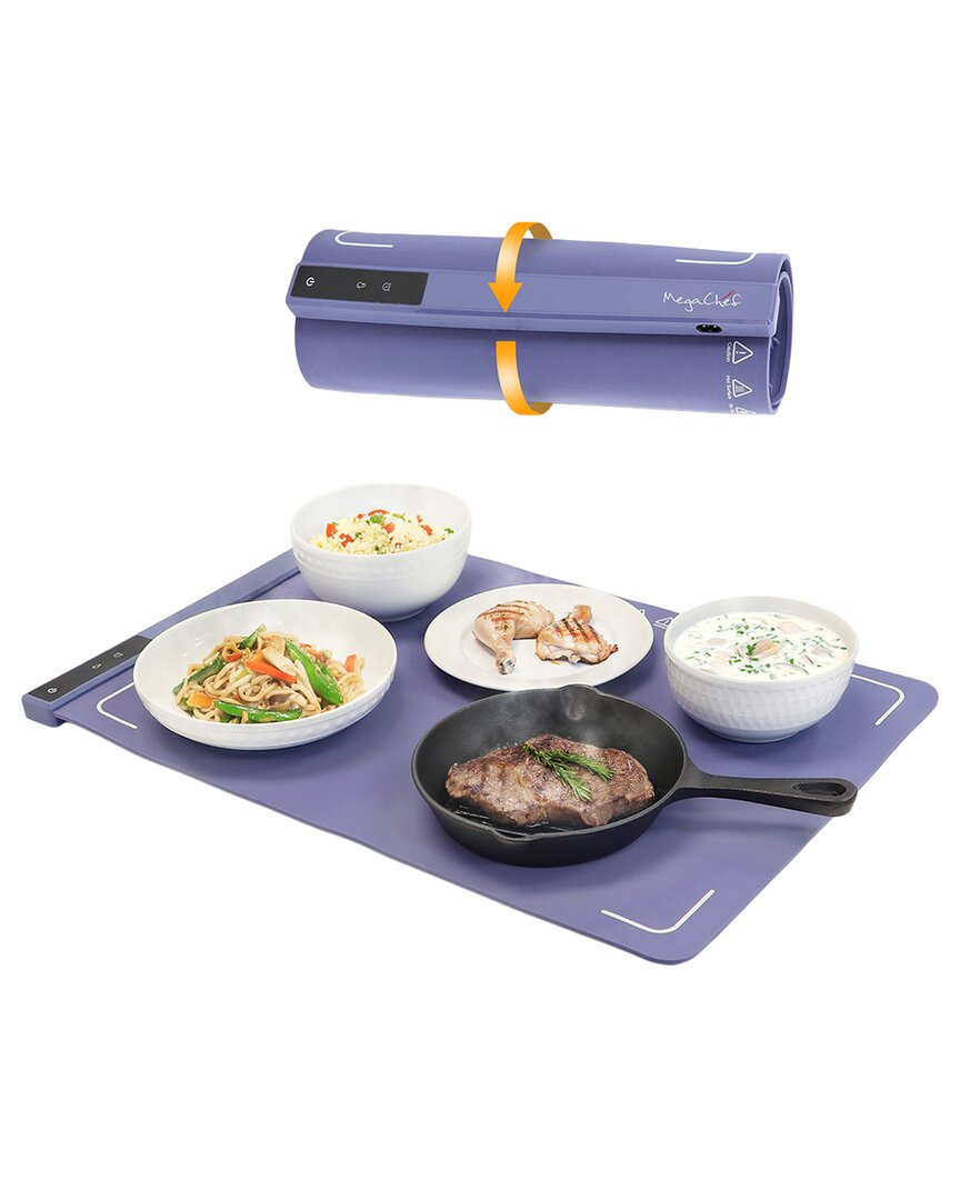 Megachef Large Silicone Warming Mat In Purple