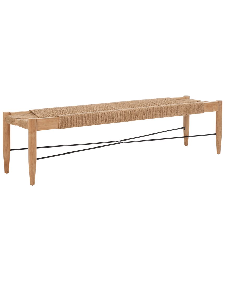 Safavieh Arcana Jute Bench In Brown