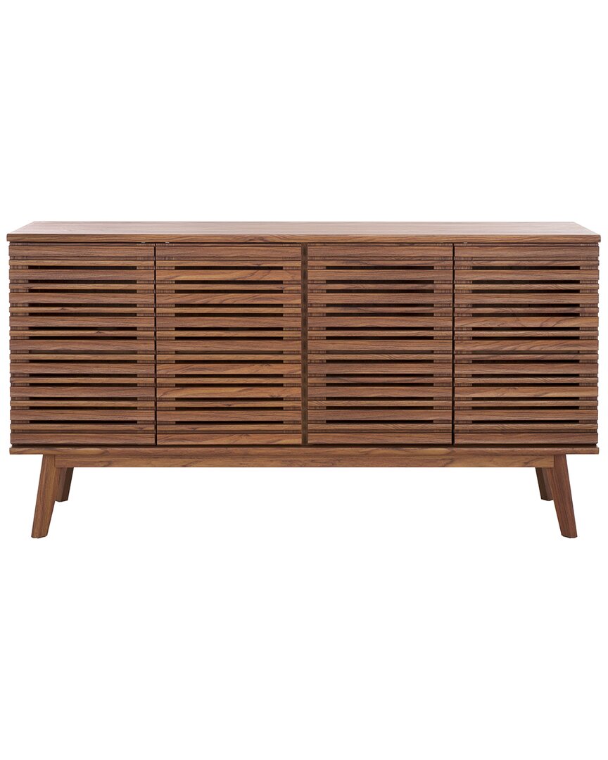 Safavieh Atlantes 4-door 4-shelf Media Stand In Brown