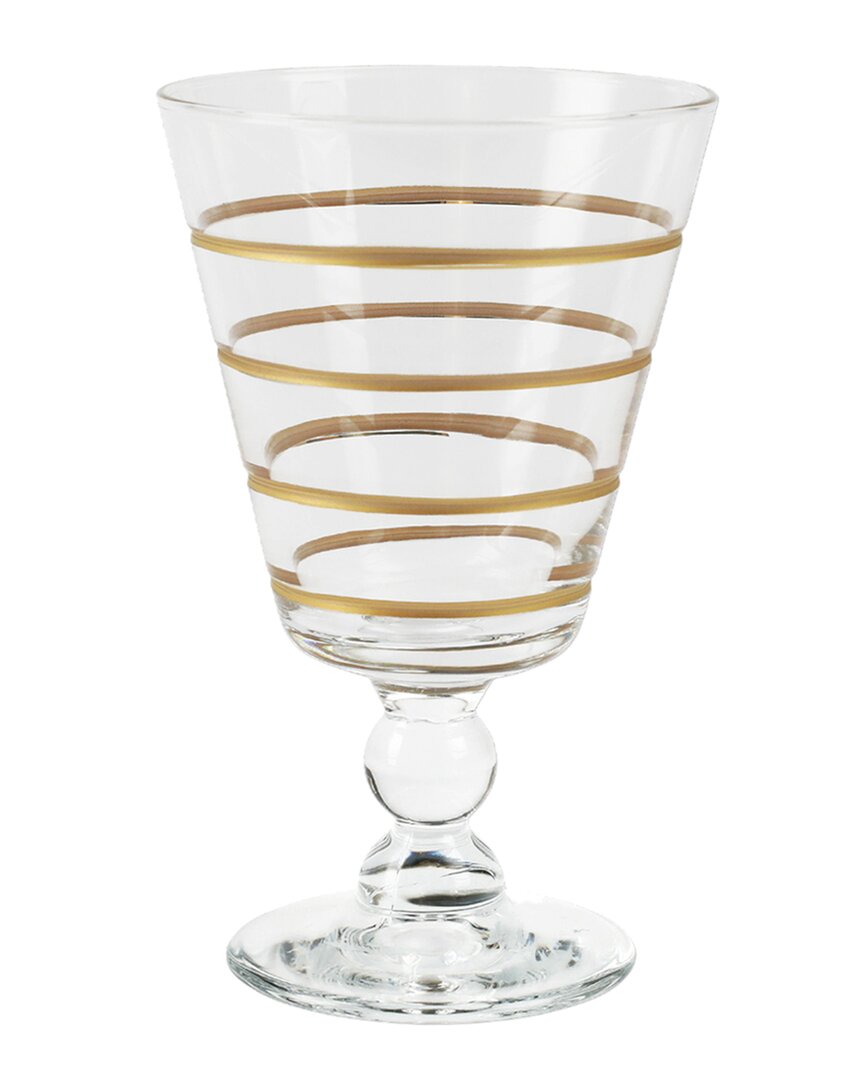 Vietri Raffaello Banded Aperitivo Glass In Clear