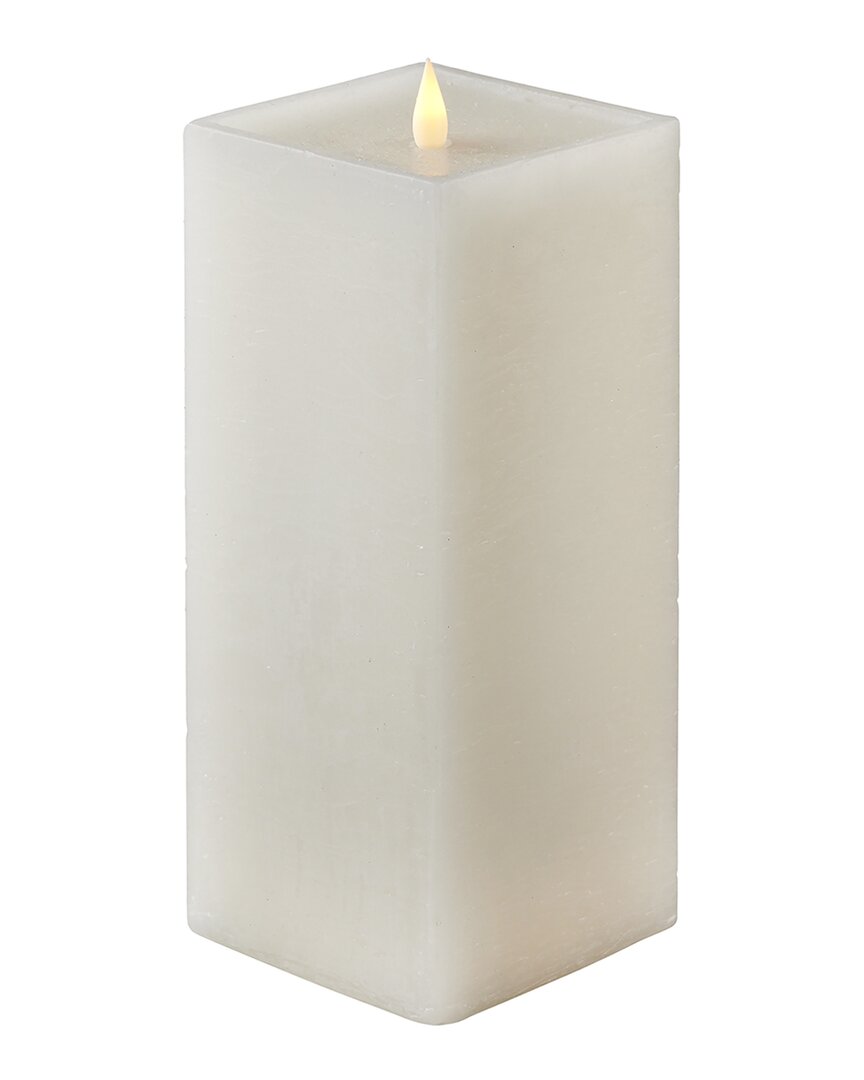 Shop Seasonal Llc Classic Motion Flameless Square Candle In White