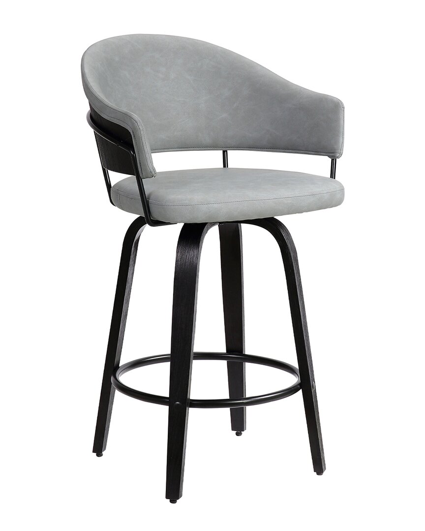 Armen Living Dover 26 Counter Height Barstool In Grey