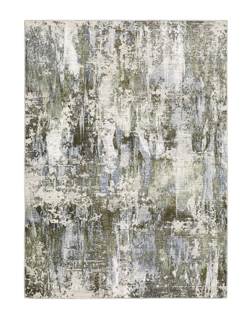 Stylehaven Cordona Industrial Abstract Area Rug In Green