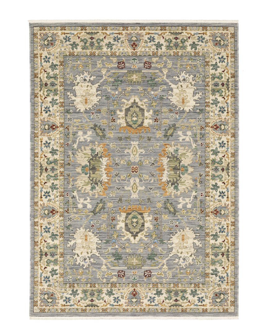 Stylehaven Lordston Traditional Wool Blend Area Rug In Grey