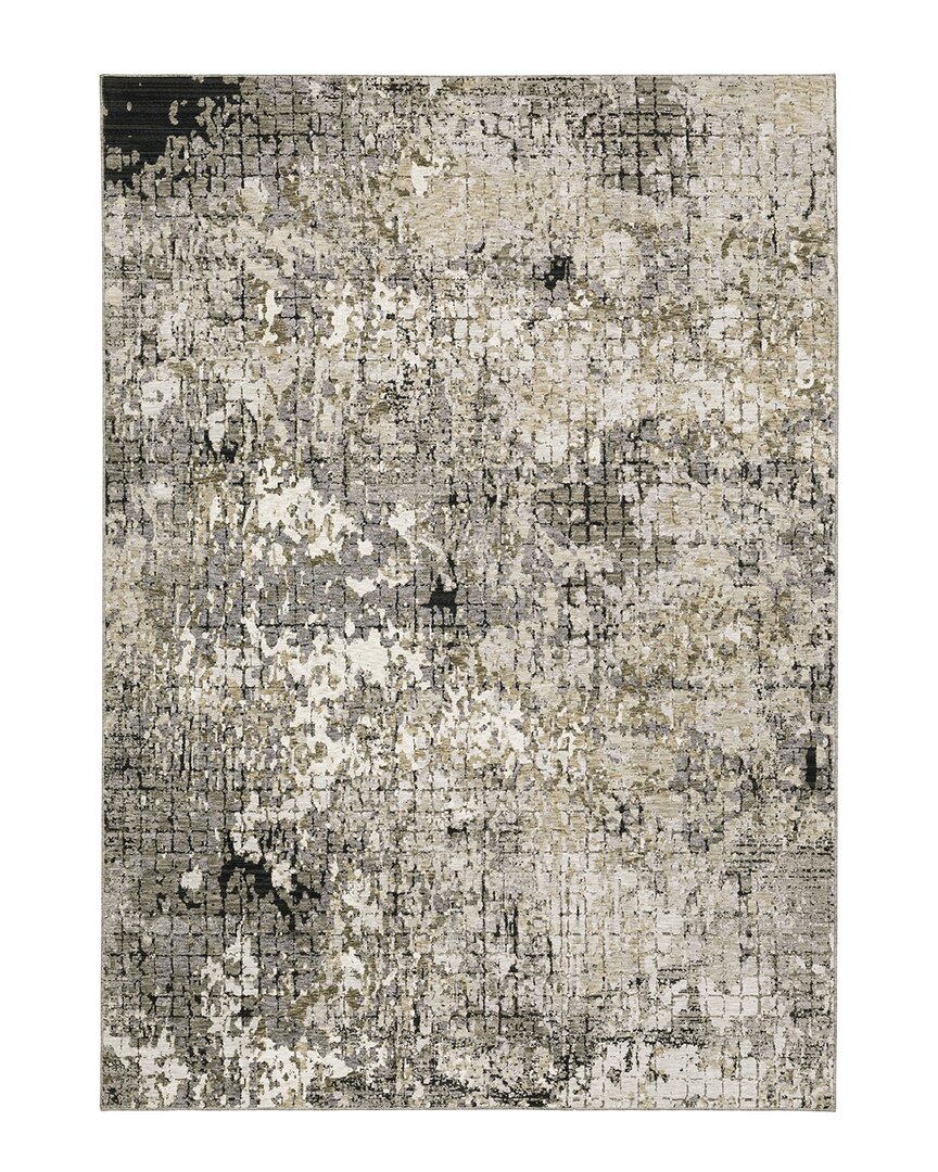Stylehaven Nimbus Geometric Abstract Area Rug In Grey