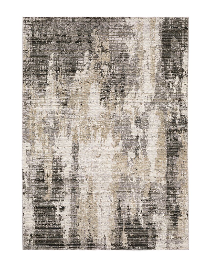 Stylehaven Nimbus Abstract Etchings Area Rug In Grey