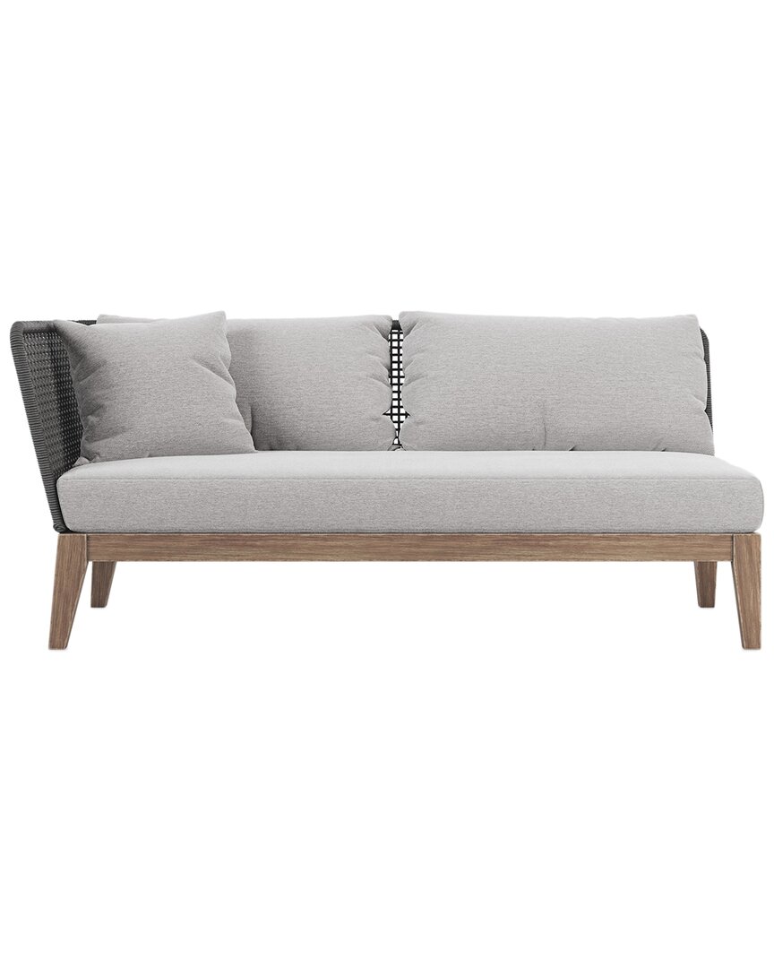 Shop Modloft Netta Outdoor Left Arm Sofa In Grey