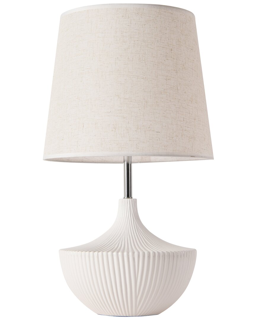 Pasargad Home Jade Table Lamp In White
