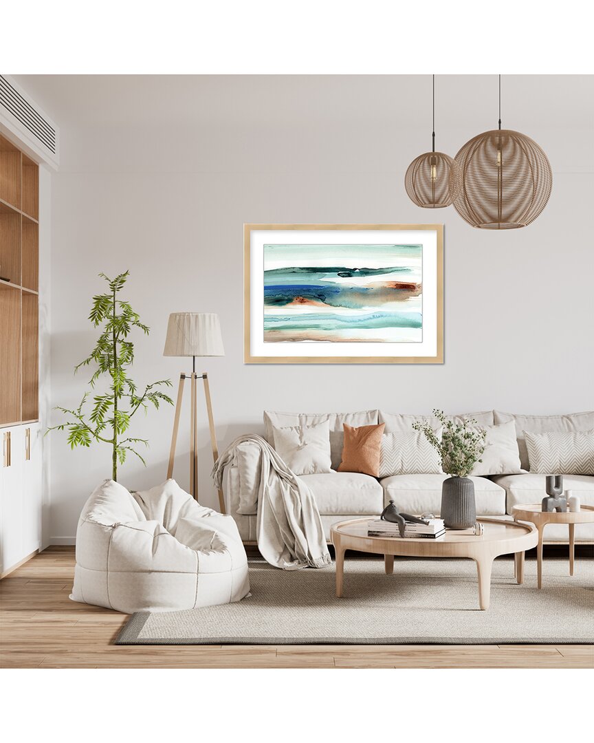 Ready2hangart Beach Waves Abstract By Cartissi Wall Art