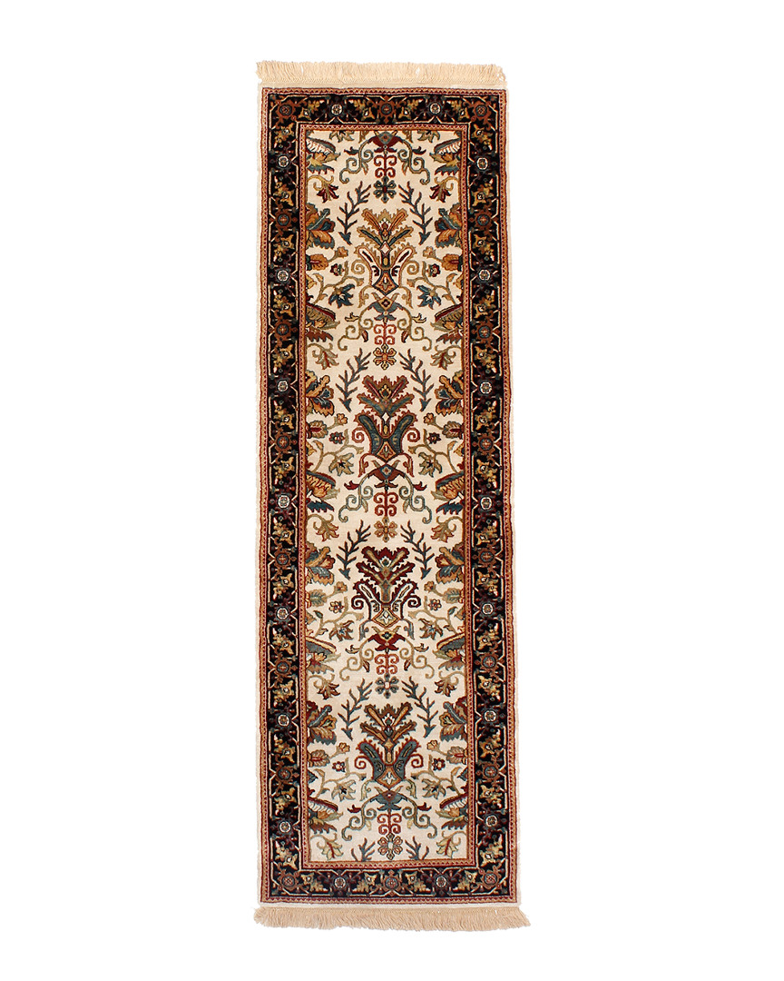 F.j. Kashanian Agra Hand-knotted Rug In Brown