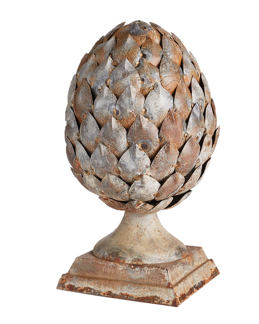 Napa Home & Garden Weathered Metal Artichoke Finial