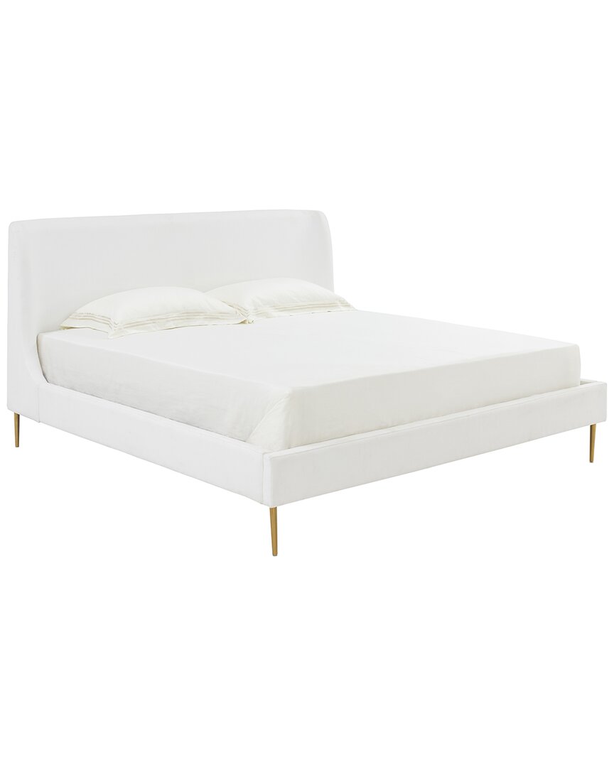 Safavieh Couture Jaiden Upholstered Queen Bed In White