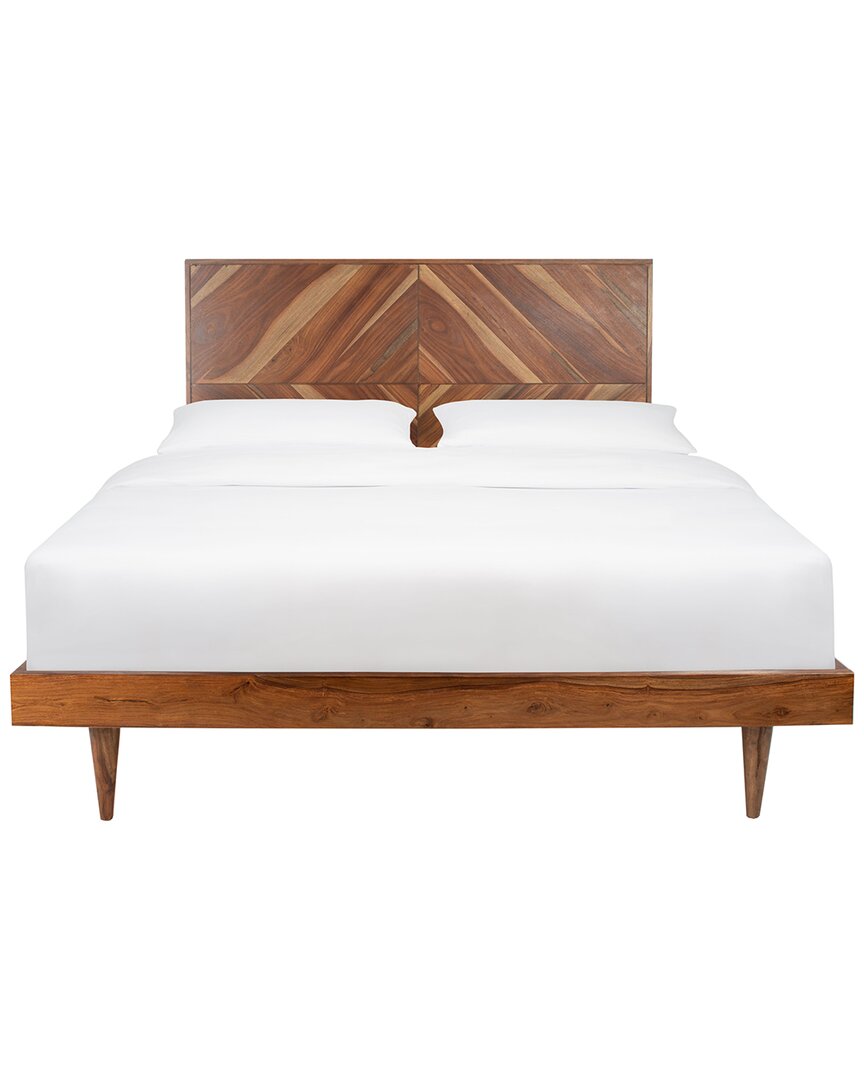 Safavieh Couture Cora Rose Herringbone Bed In Natural