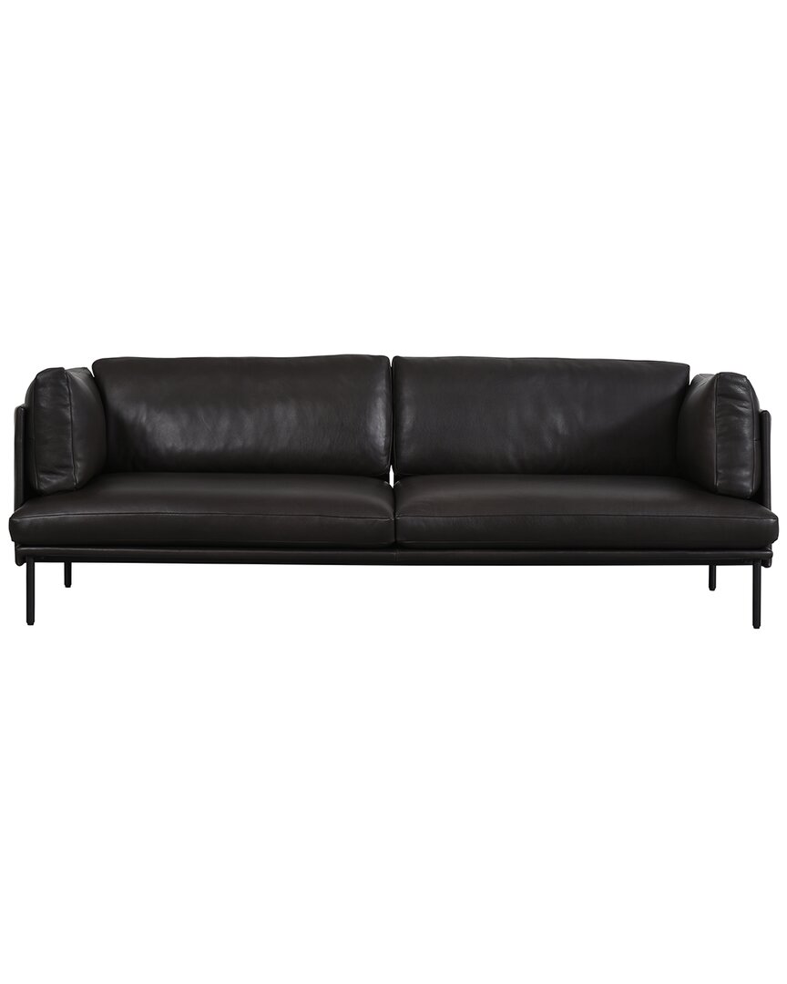 Safavieh leather store sofa