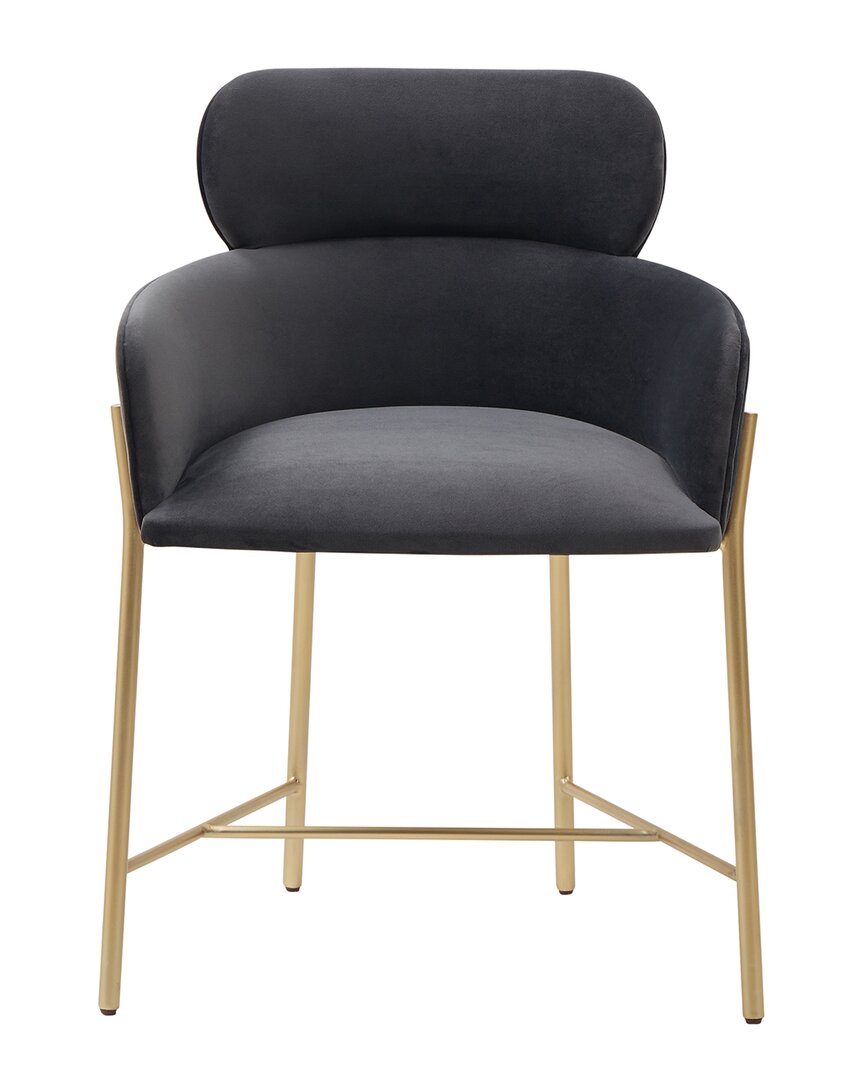 Safavieh Couture Charlize Velvet Dining Chair In Grey
