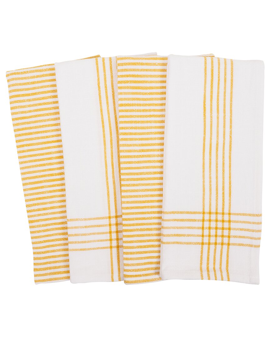 KAF HOME KAF HOME SET OF 4 MONACO RELAXED CASUAL ASSORTED LINENS