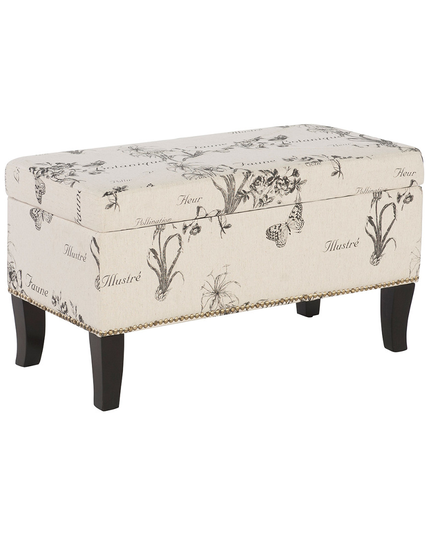 Linon Furniture Linon Tahlia Botanical Ottoman