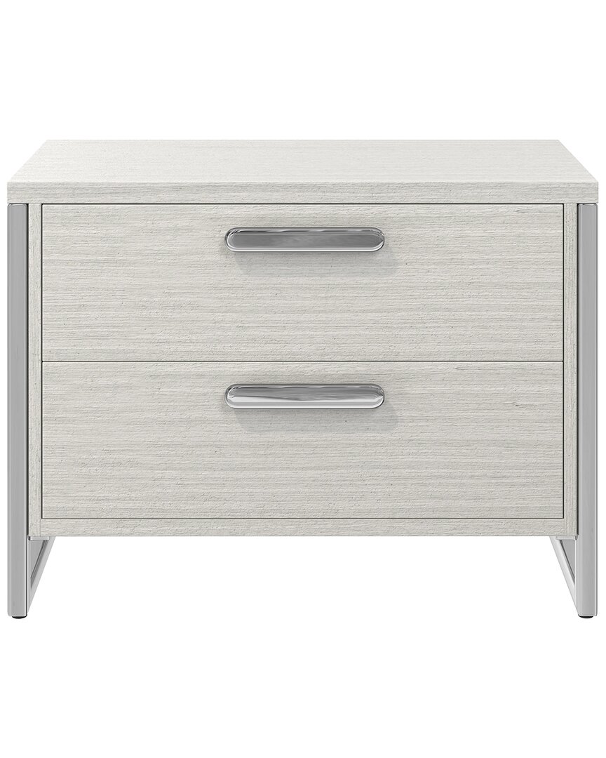 Bernhardt Stratum Nightstand With 2 Drawers In Gray