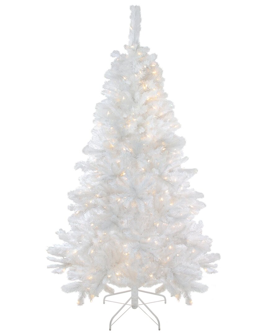 Northlight 6.5ft Pre-lit White Medium Iridescent Pine Artificial Tree