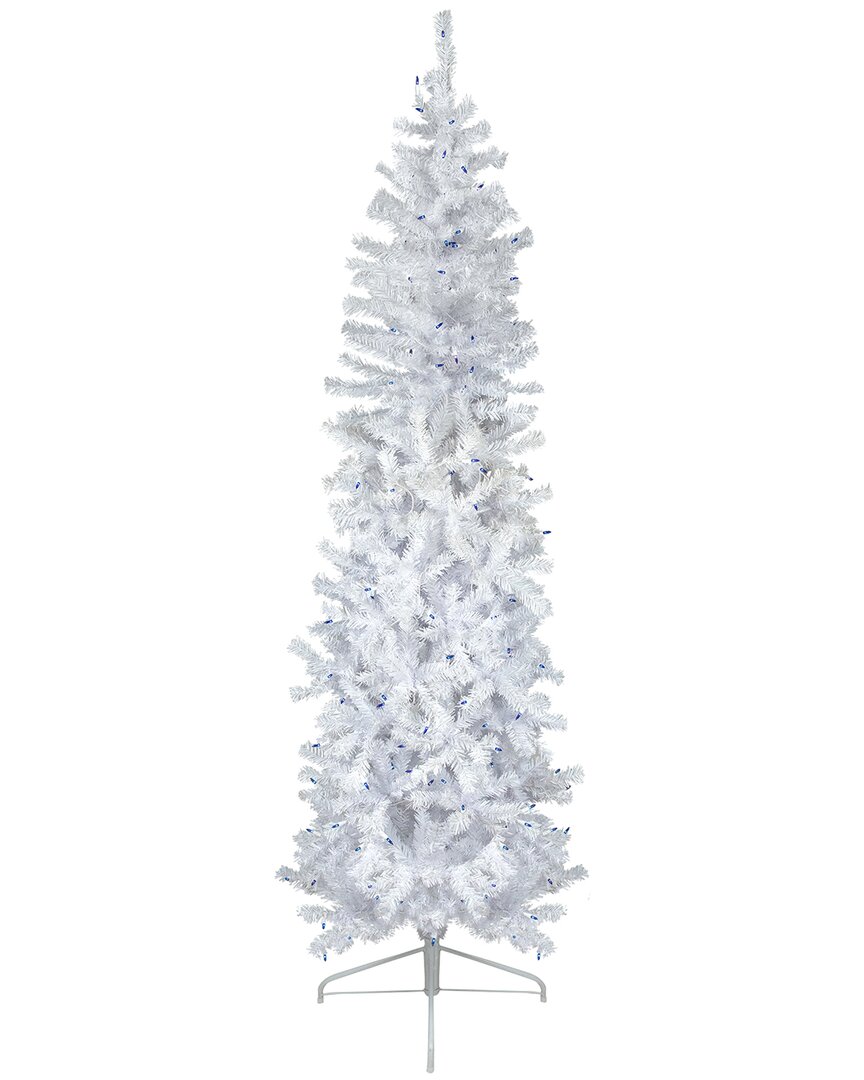 Shop Northlight 6.5ft Pre-lit Woodbury White Pine Pencil Christmas Tree