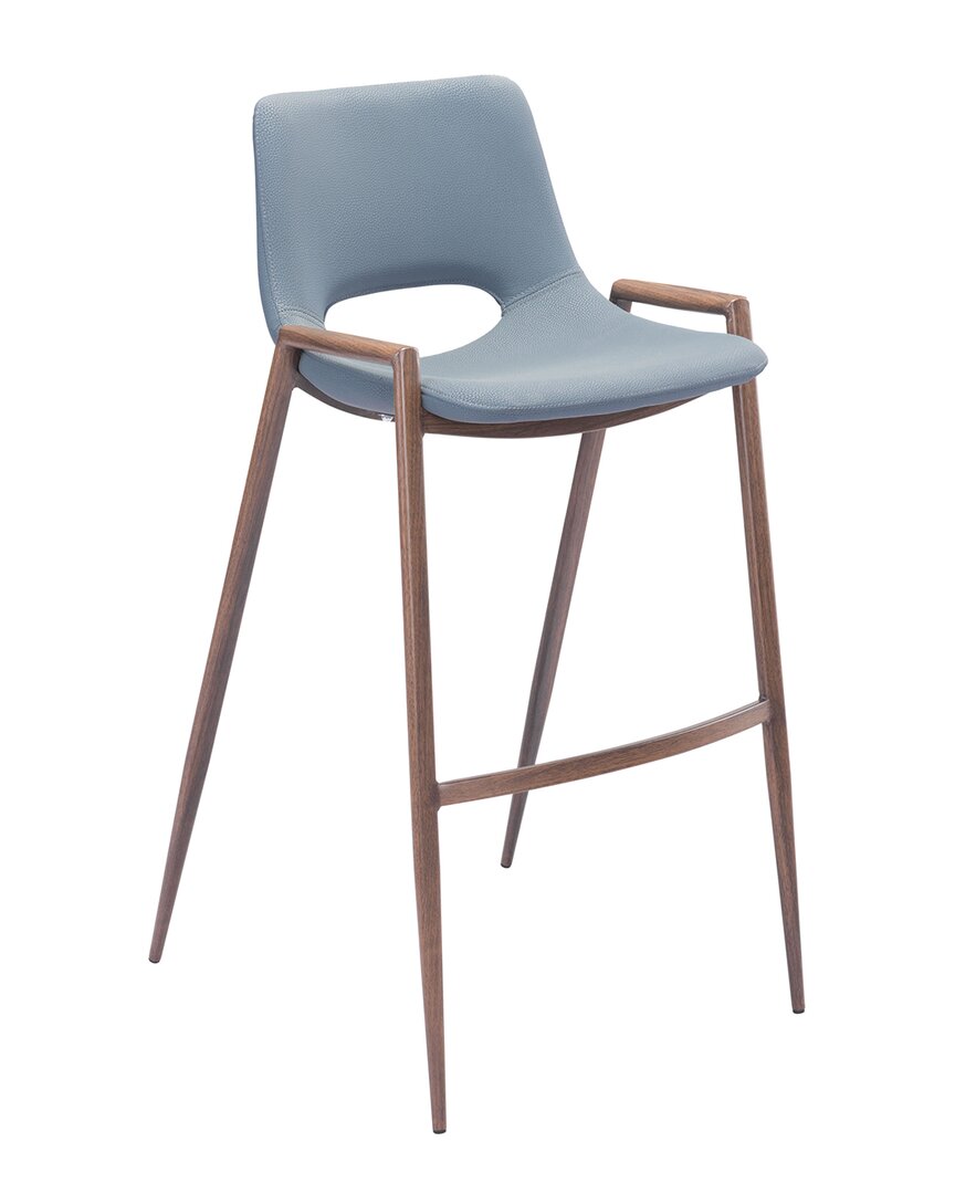 Shop Zuo Modern Set Of 2 Desi Bar Chairs In Grey