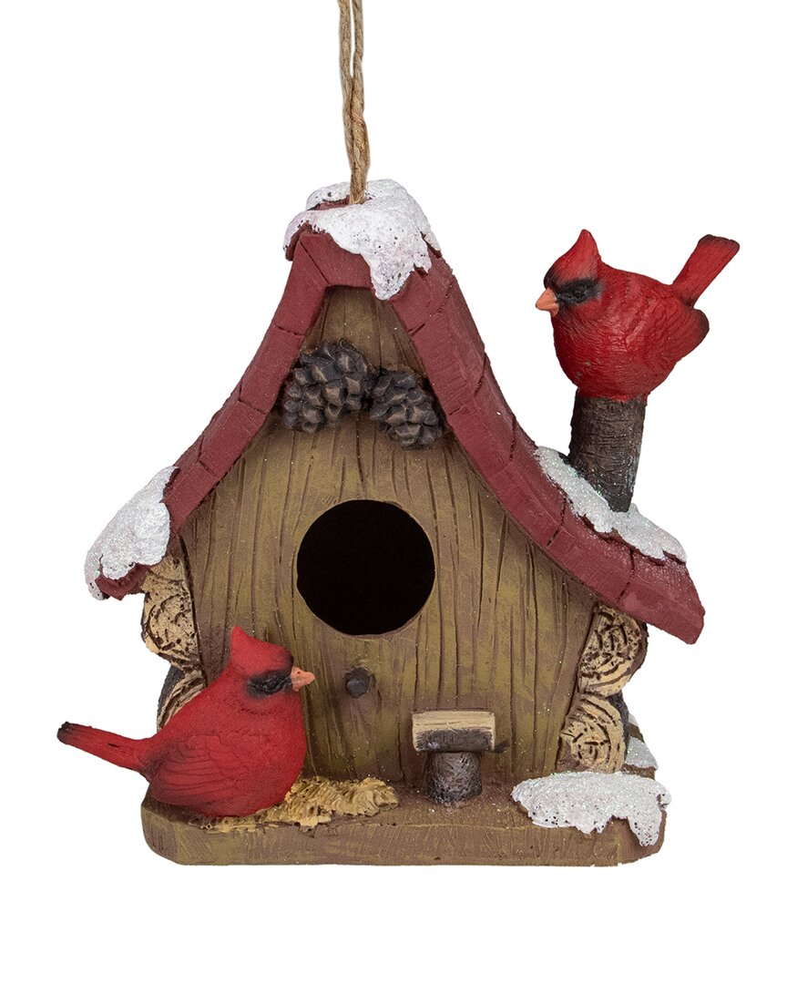 Shop Northlight 7in Christmas Birdhouse With Cardinal