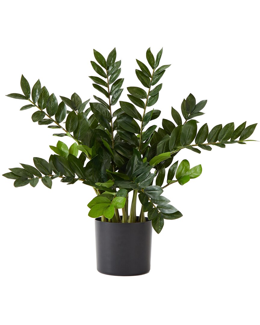 Nearly Natural 28in Artificial Zamioculcas Plant With Decorative Planter In Green