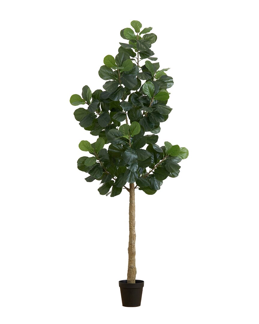 Nearly Natural 9ft Artificial Fiddle Leaf Fig Tree In Green