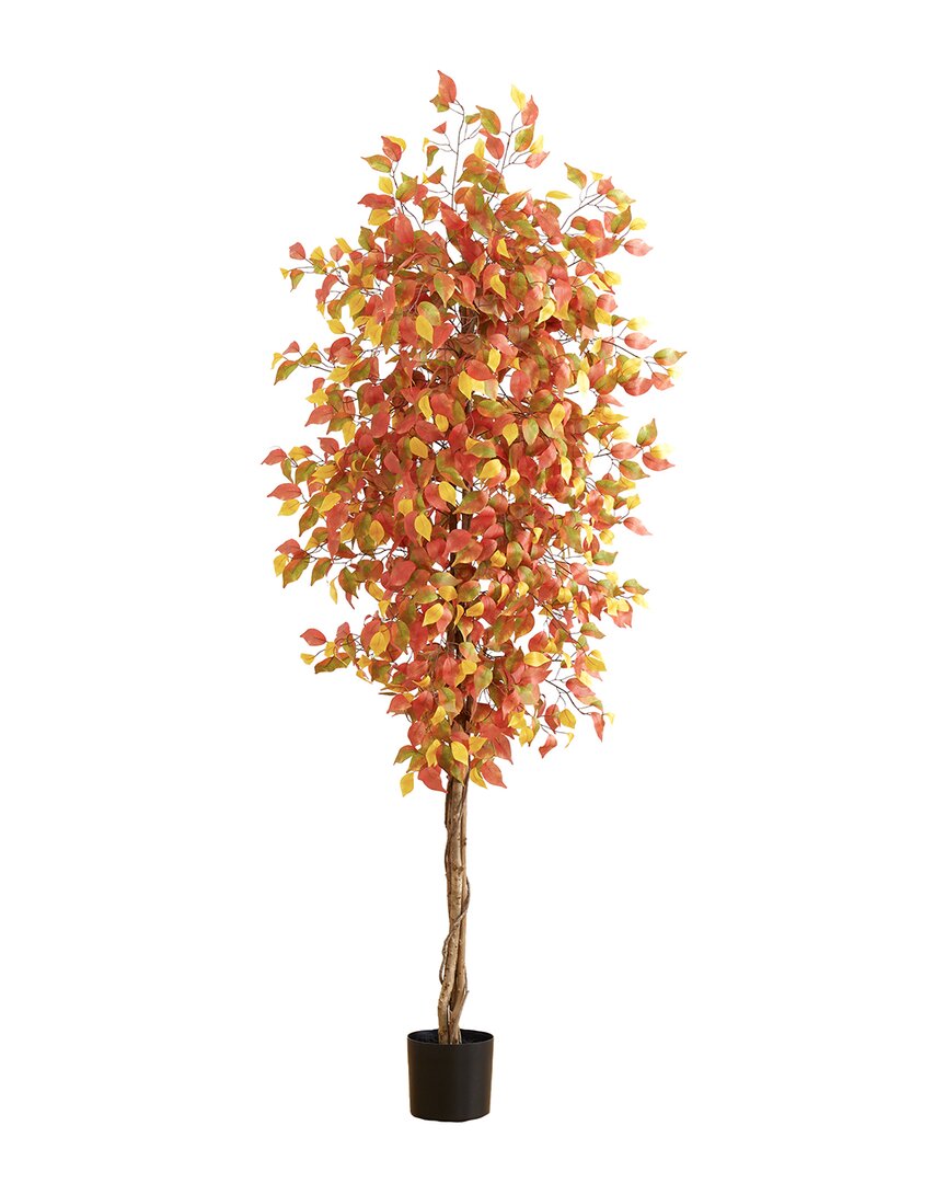 NEARLY NATURAL NEARLY NATURAL 7FT AUTUMN FICUS ARTIFICIAL TREE 