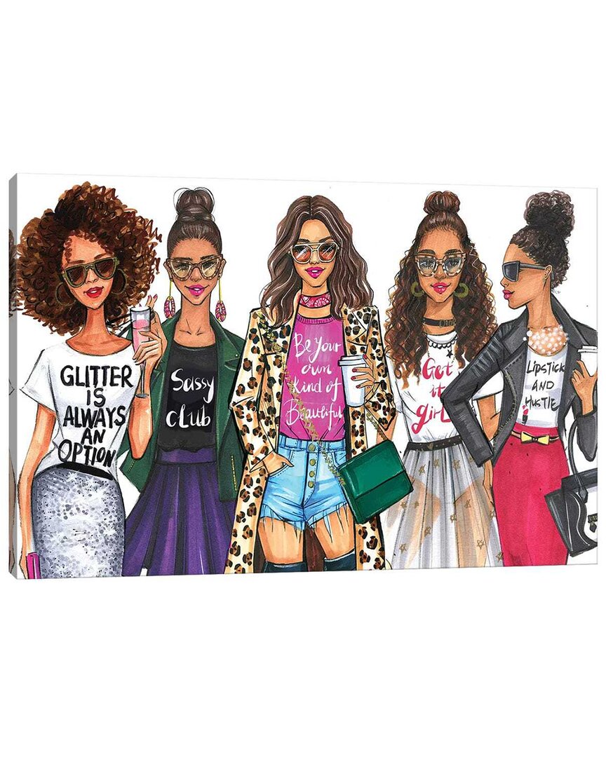 Icanvas Fashionistas African American By Rongrong Devoe Wall Art