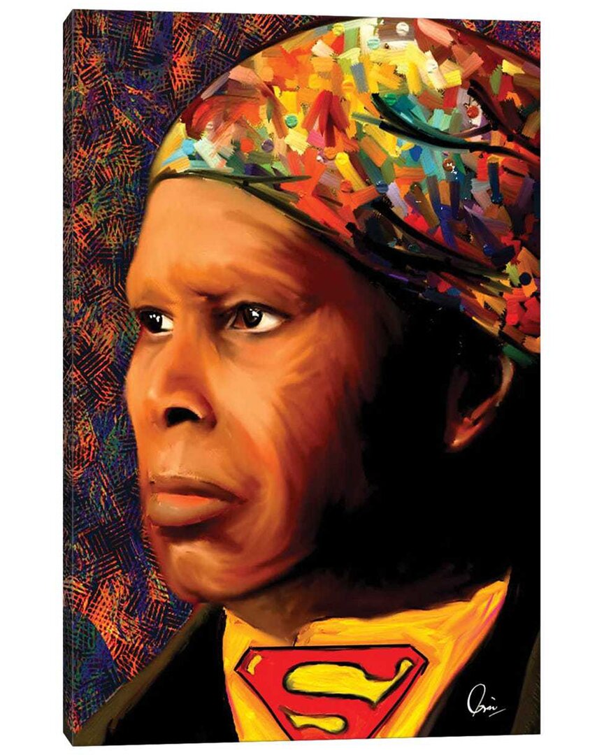 Icanvas Harriet Tubman Superhero By Crixtover Edwin Wall Art