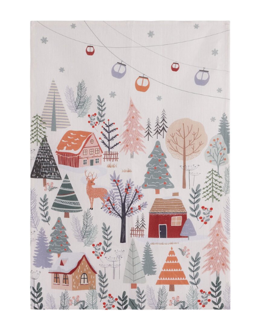 Coucke Set Of 2 Christmas Forest Tea Towels