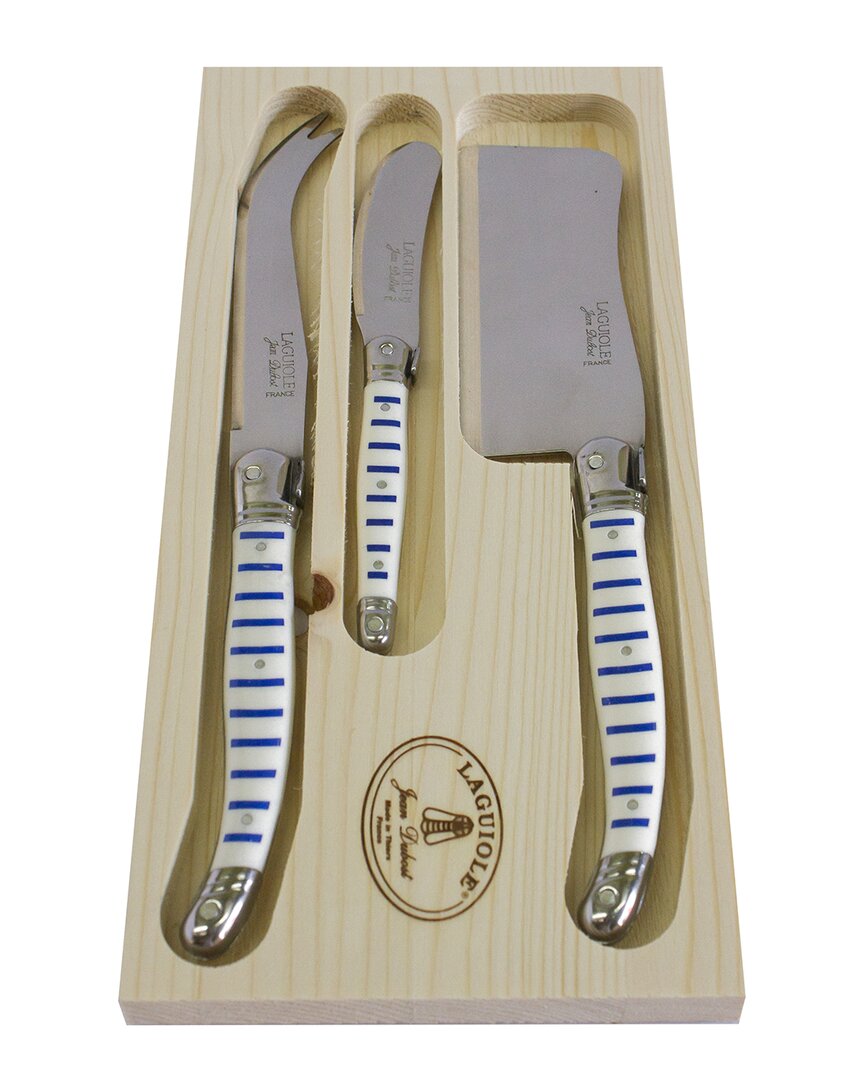 Jean Dubost 3pc Cheese Set Mariniere In Neutral