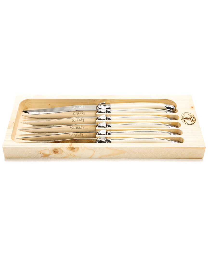 Jean Dubost 6 Ivory Knives Sharpened