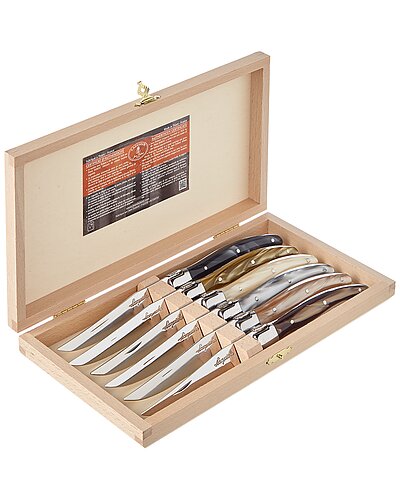 Jean Dubost 6pc Steak Knife Box Set