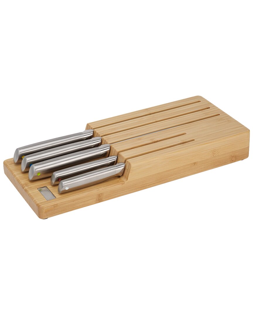 Shop Joseph Joseph Elevate Steel 5pc Knife Set With In-drawer Bamboo Storage Tray