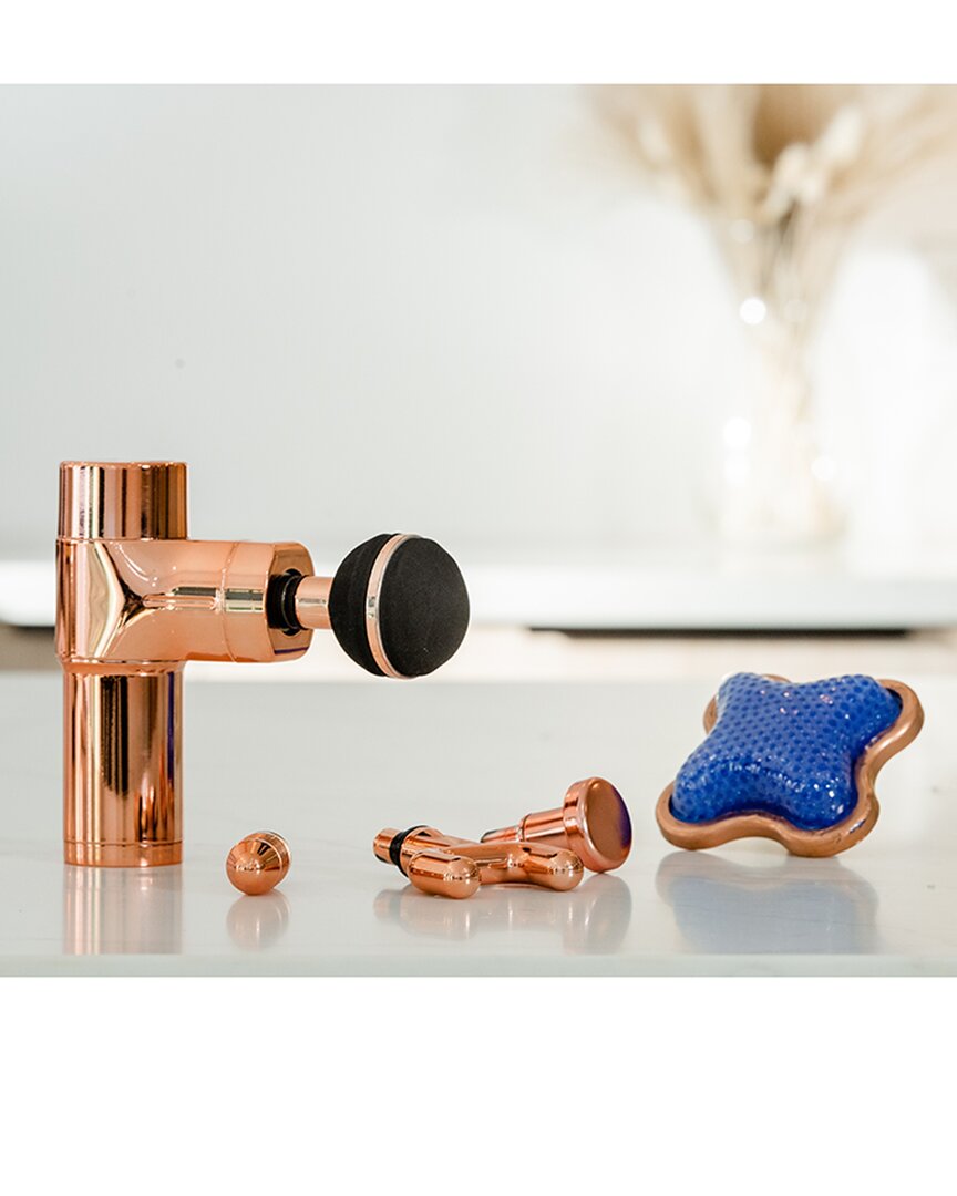 Evertone Theracopper Pro Therapy Deep Tissue Massager In Gold