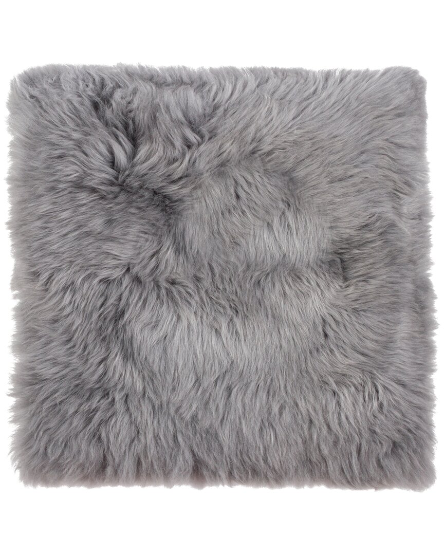 Natural Group New Zealand Sheepskin Chair Seat Pad In Grey