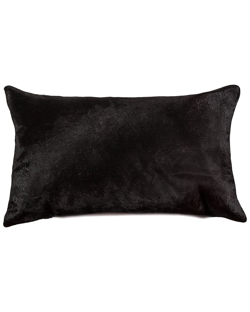 Natural Group Torino Cowhide Pillow In Black