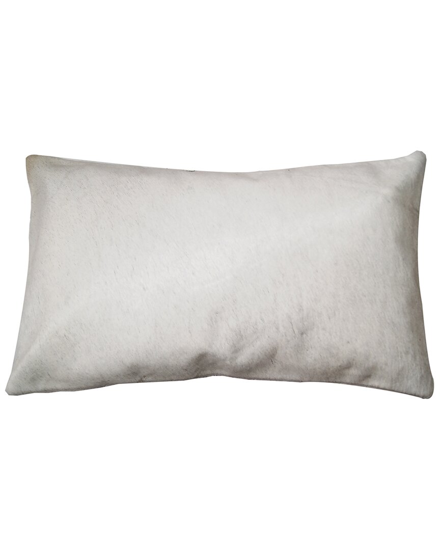 Natural Group Torino Cowhide Pillow In White