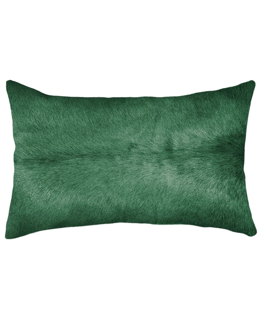 Natural Group Torino Cowhide Pillow In Green