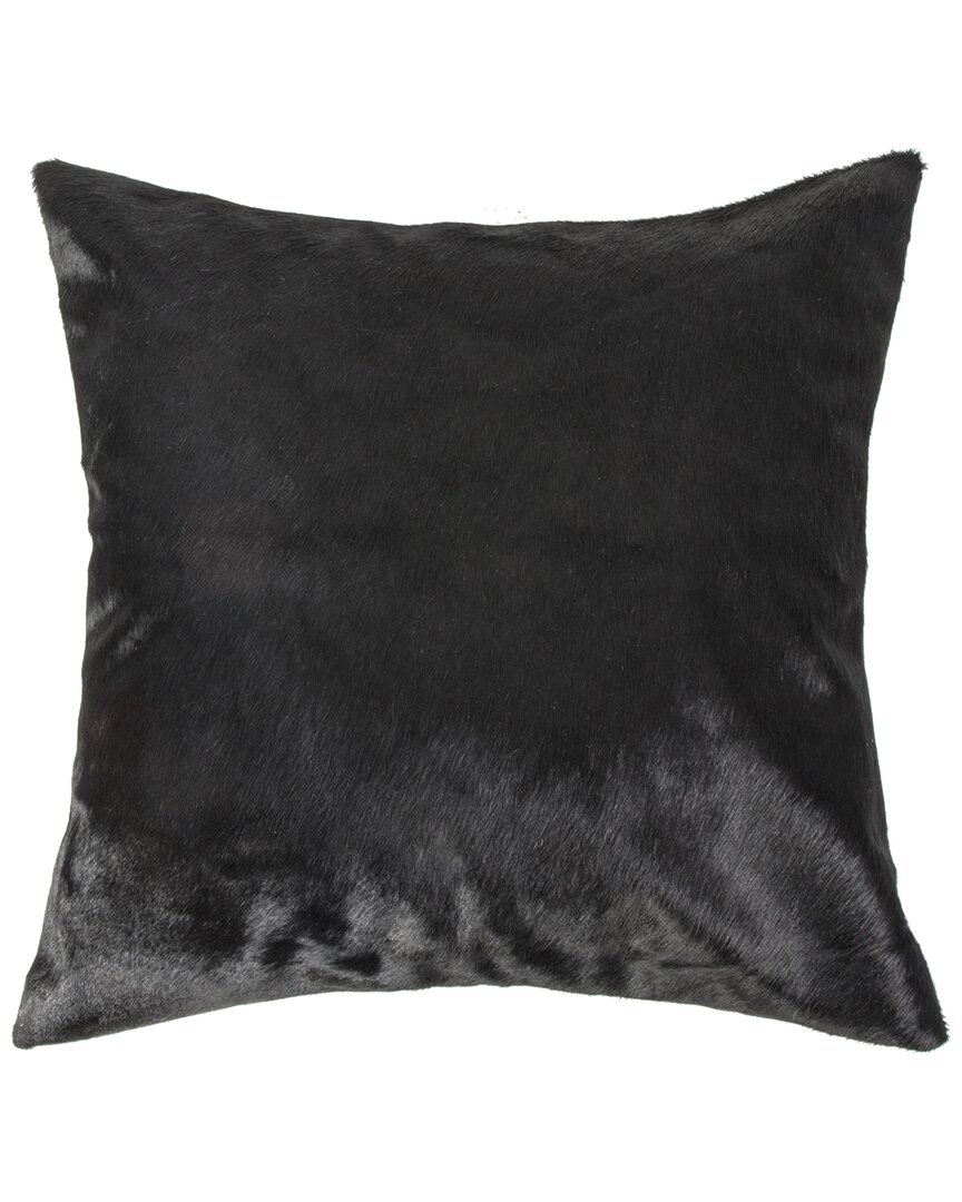 Natural Group Torino Cowhide Pillow In Black