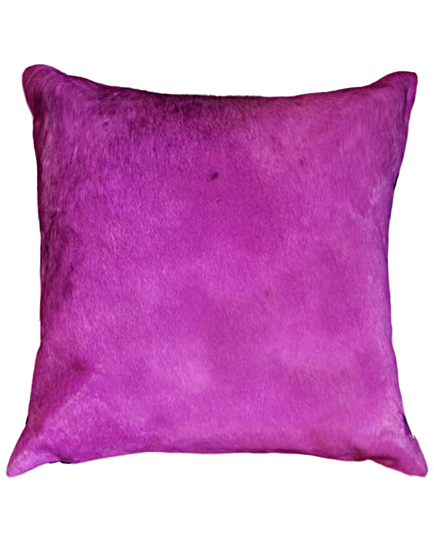 Natural Group Torino Cowhide Pillow In Pink
