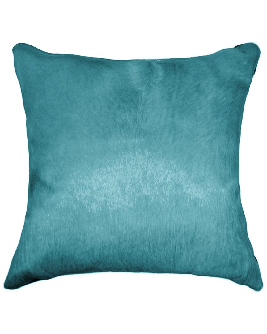 Natural Group Torino Cowhide Pillow In Blue