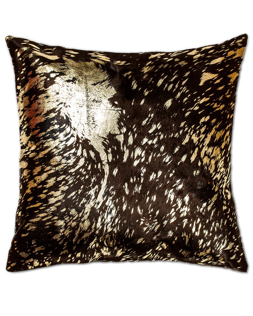 Natural Group Torino Scotland Cowhide Pillow In Brown