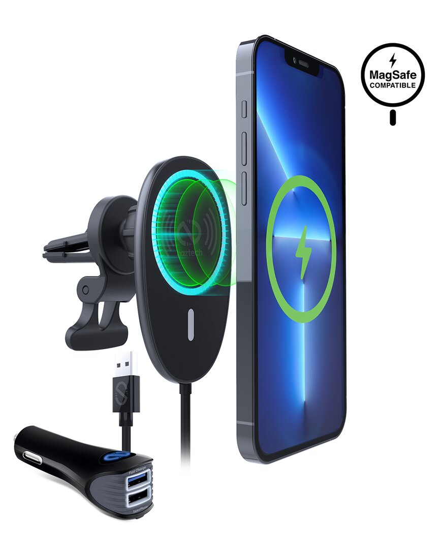 Naztech Maglock 15w Wireless Charging Vent Mount In Black