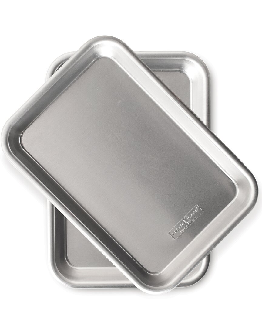 Nordic Ware Burger Serving Trays In Silver