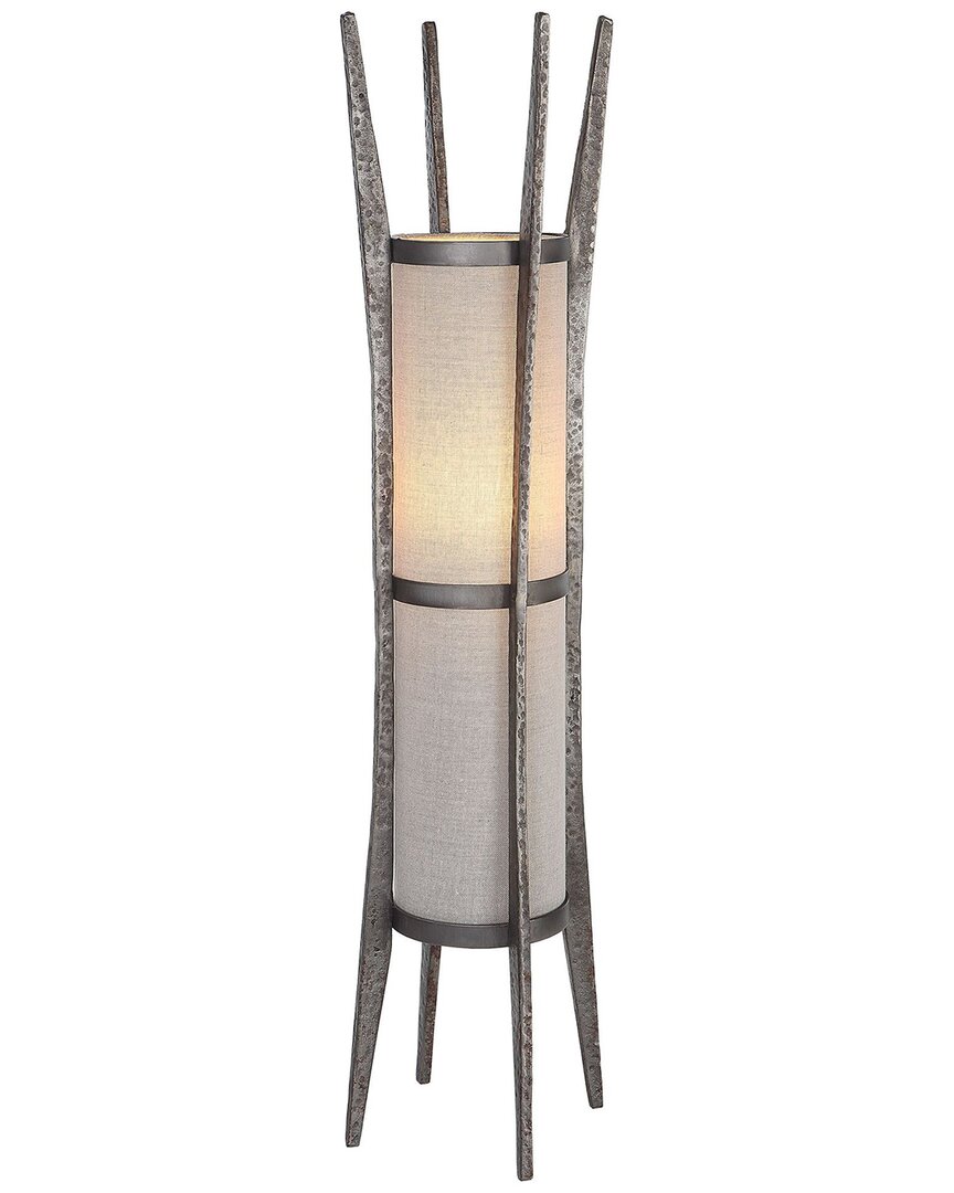 Uttermost Fortress Rustic Accent Lamp In Silver